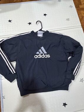 Adidas vintage Black Logo Crewneck Sweater